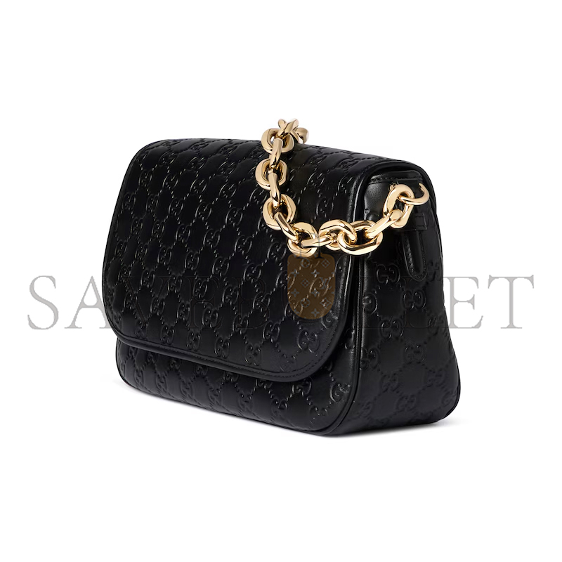 G*u*i gg emblem medium shoulder bag 848882 (28*17*9cm)